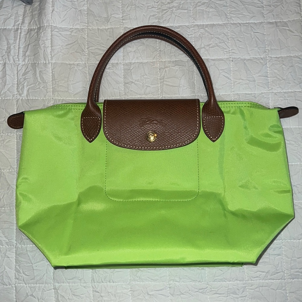 LONGCHAMP NEON GREEN TOTE